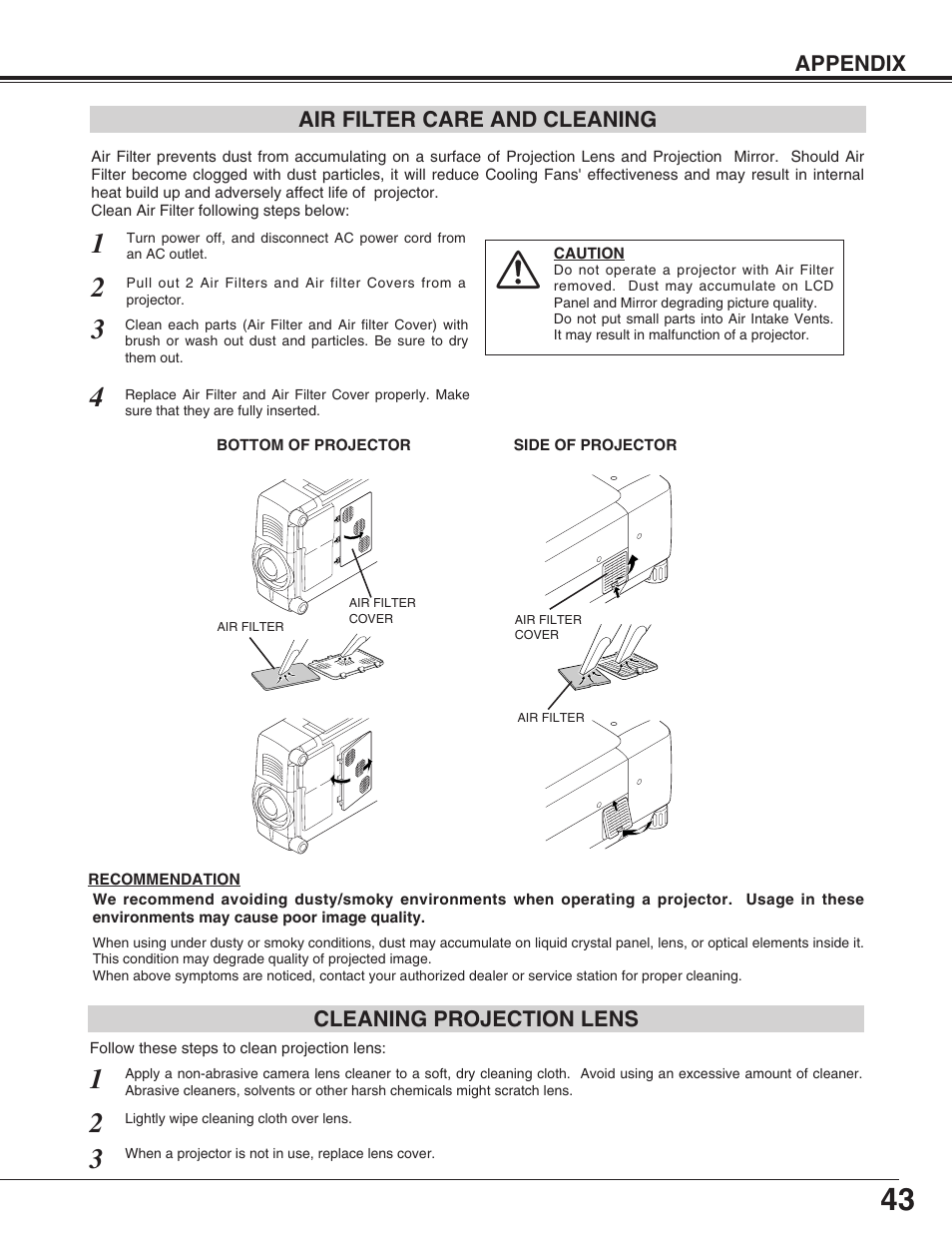 Sanyo PLC-XF31/XF31NL User Manual | Page 43 / 52