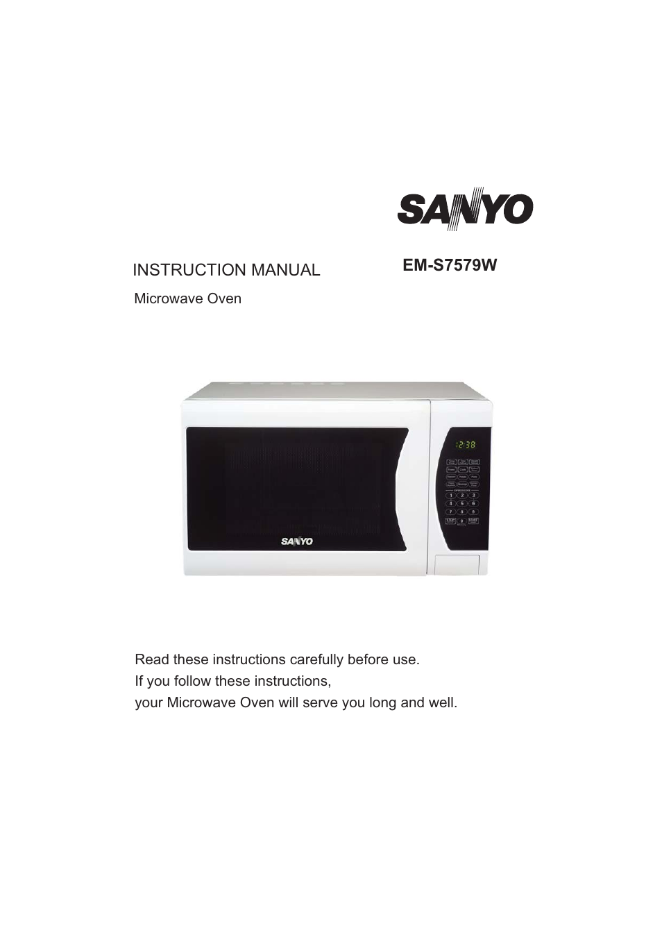 Sanyo EM-S7579W User Manual | 19 pages