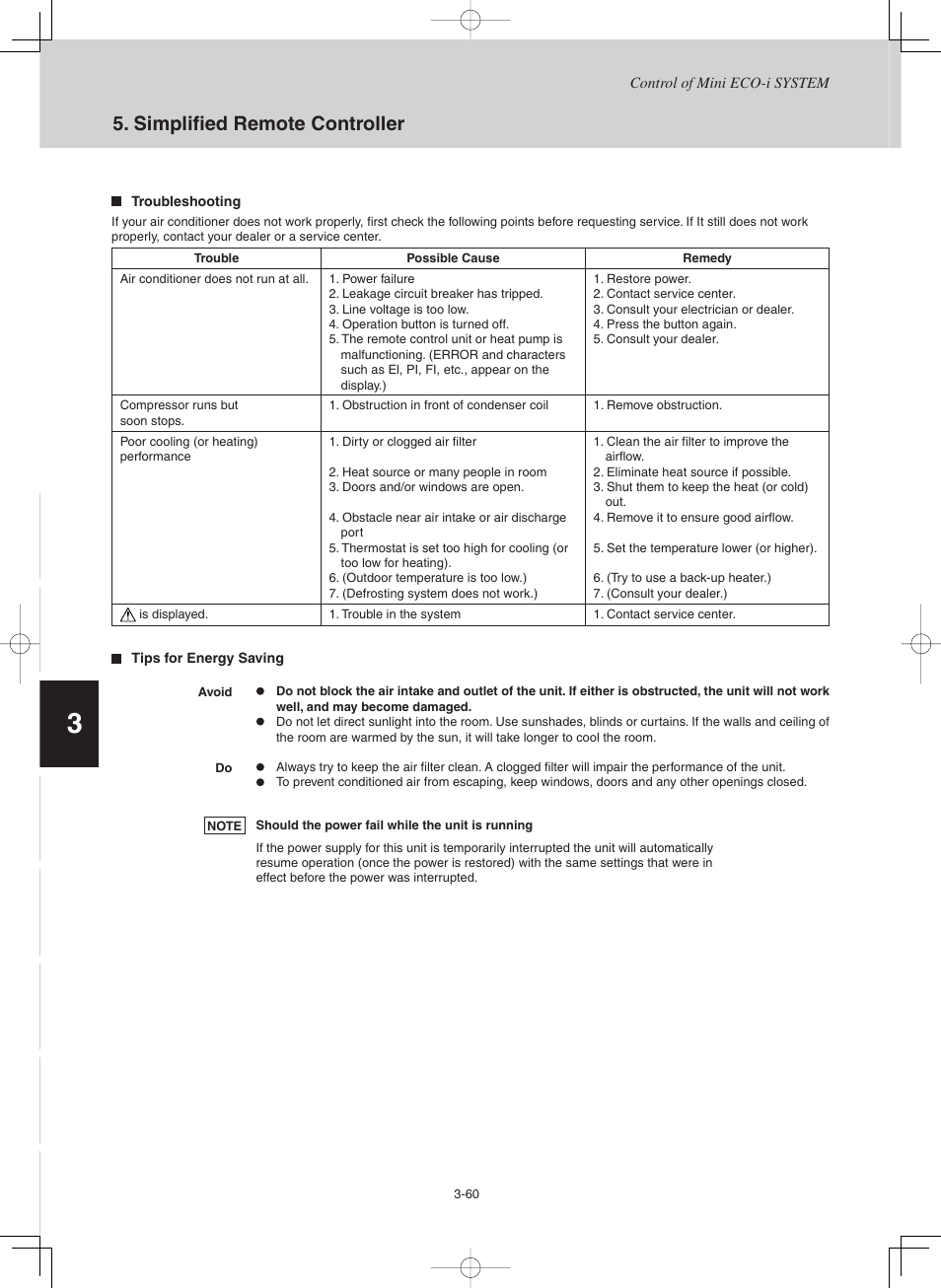 Simplifi ed remote controller | Sanyo CHX03652 User Manual | Page 104 / 246