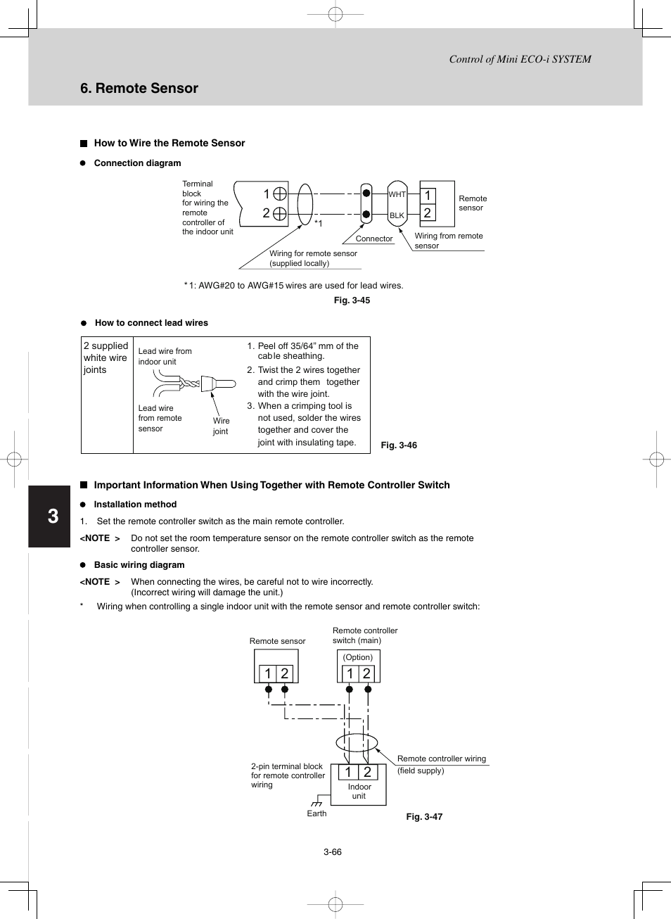 Remote sensor | Sanyo CHX03652 User Manual | Page 110 / 246