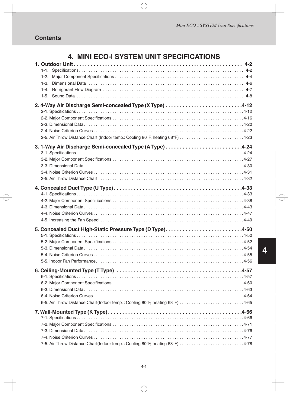 Mini eco-i system unit specifications | Sanyo CHX03652 User Manual | Page 111 / 246