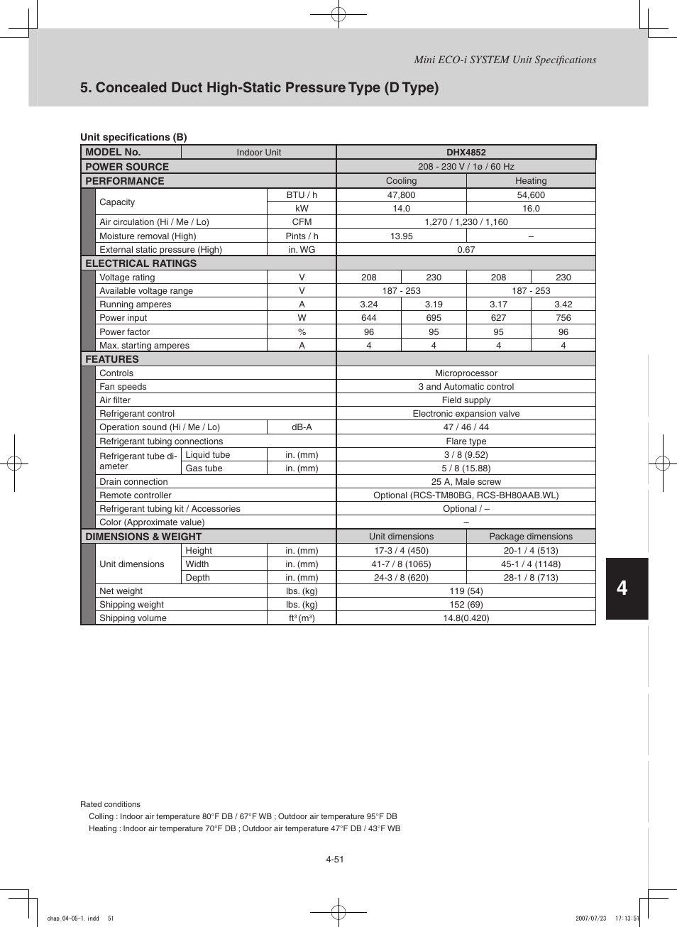 Concealed duct high-static pressure type (d type) | Sanyo CHX03652 User Manual | Page 161 / 246