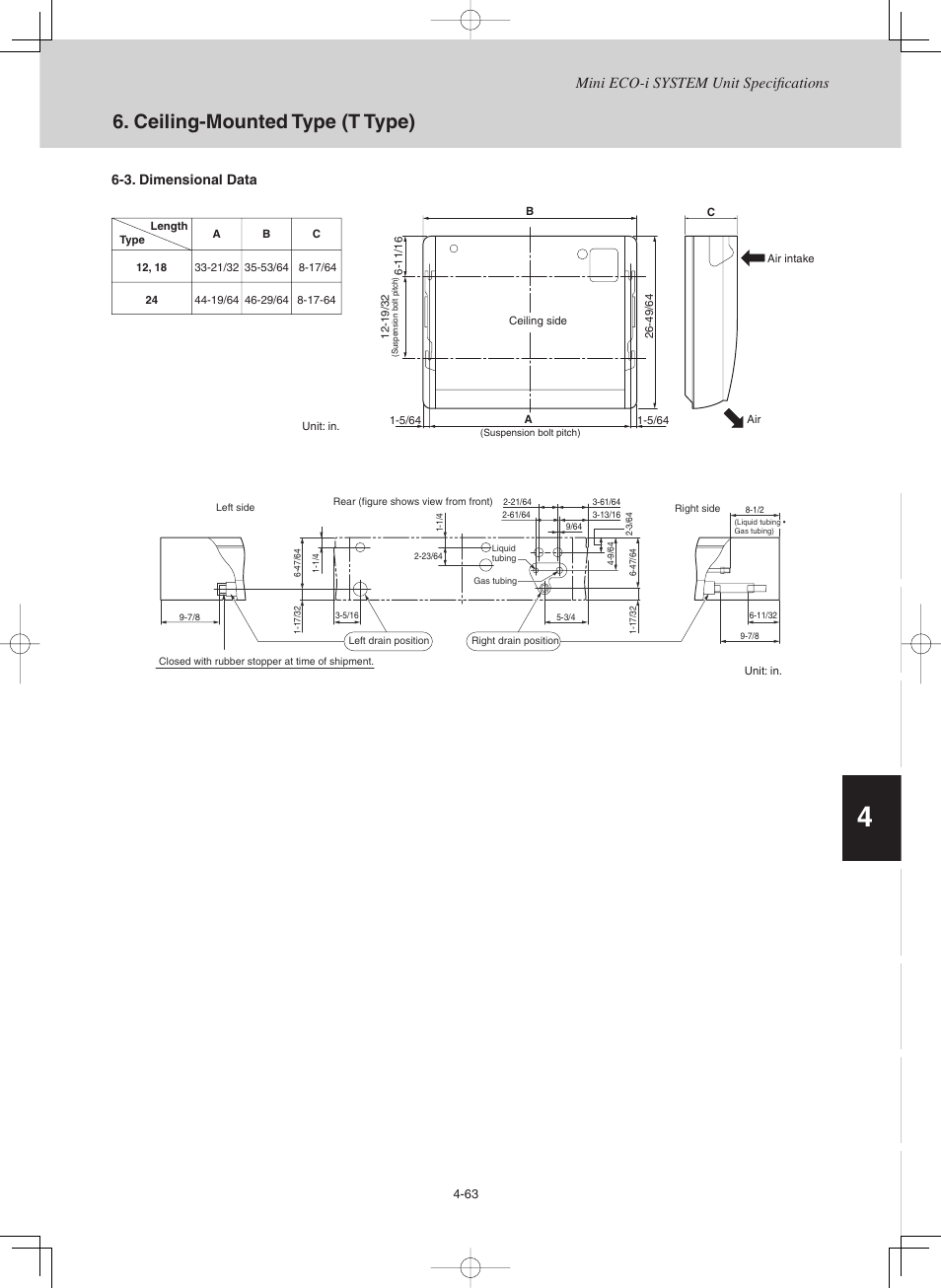 Ceiling-mounted type (t type) | Sanyo CHX03652 User Manual | Page 173 / 246