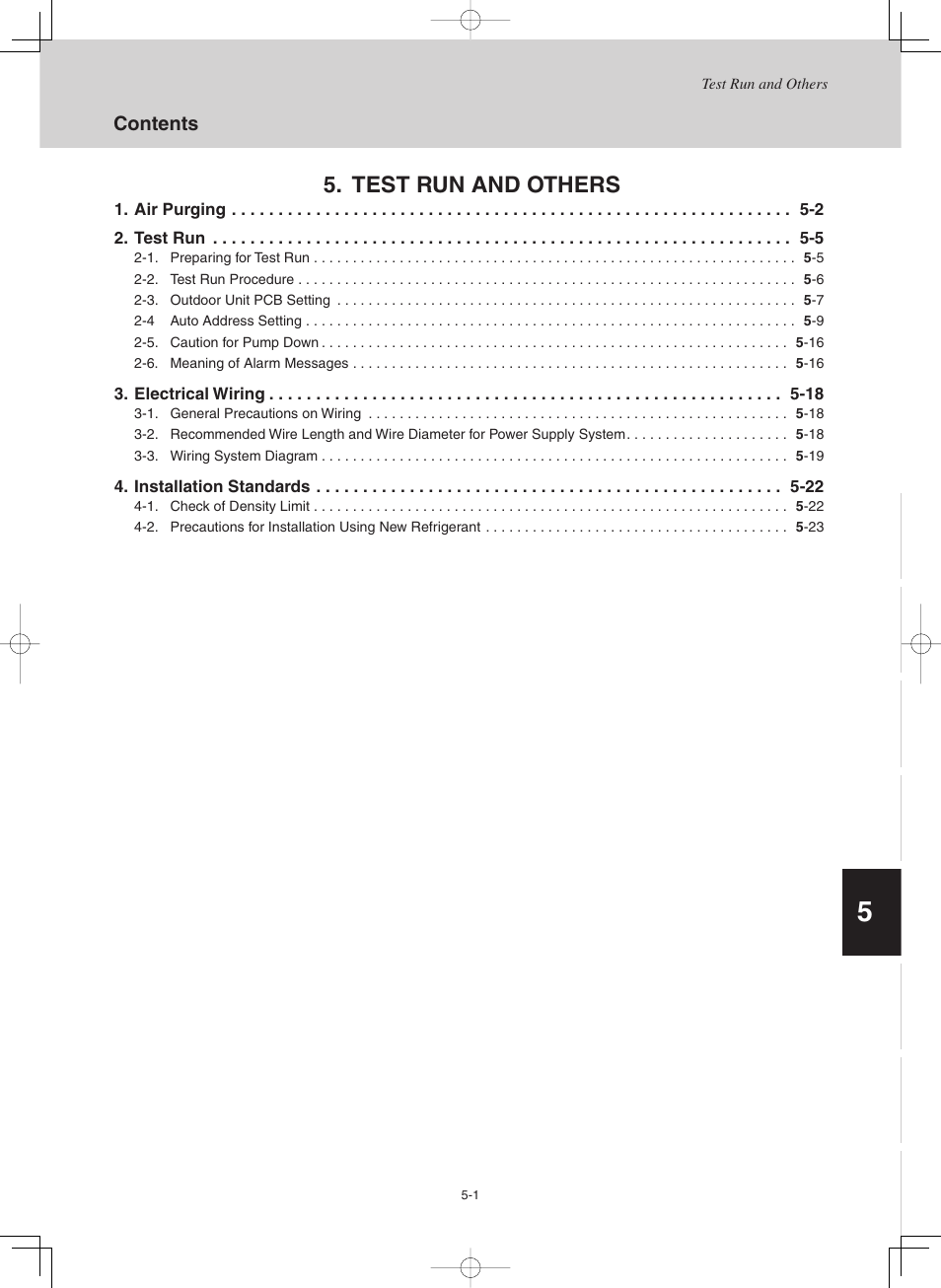 Test run and others | Sanyo CHX03652 User Manual | Page 189 / 246