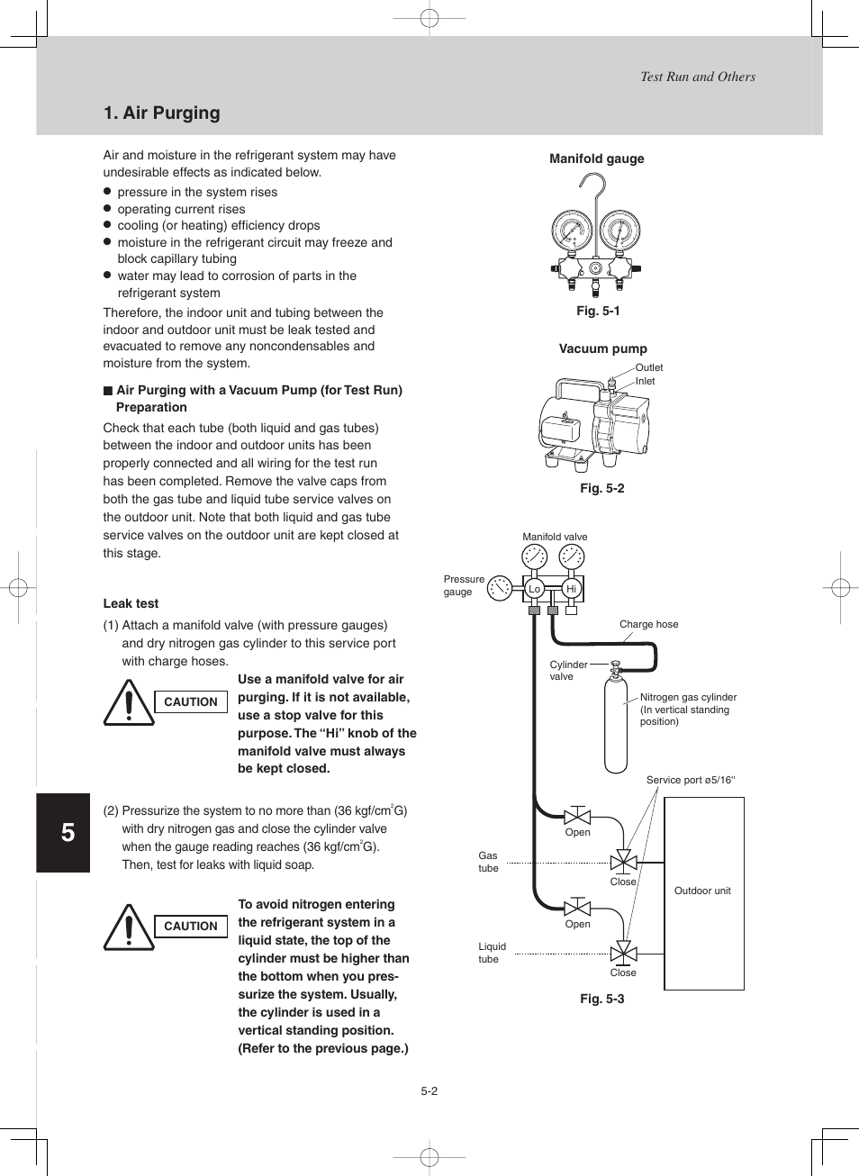 Air purging | Sanyo CHX03652 User Manual | Page 190 / 246