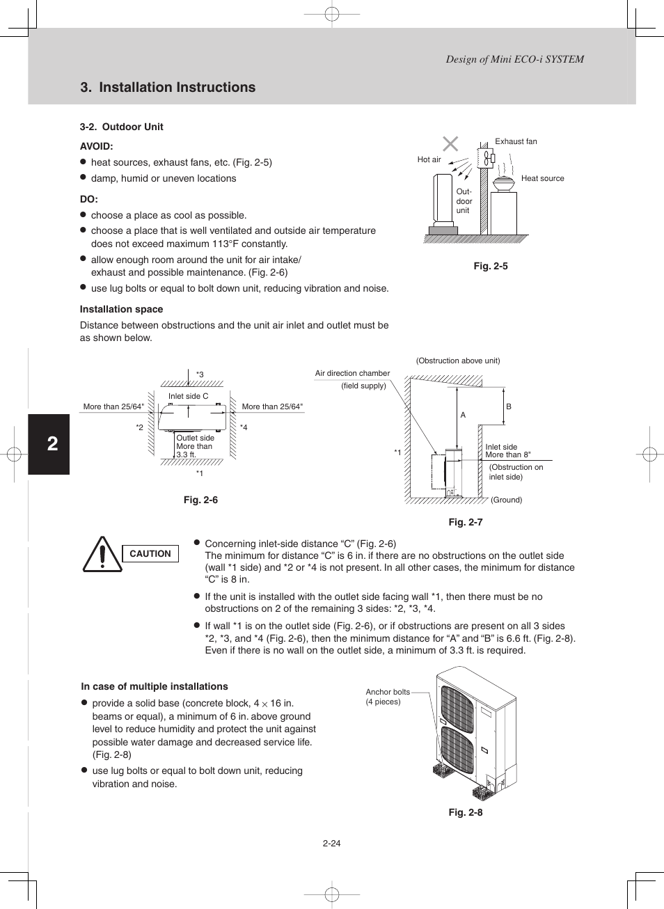 Installation instructions | Sanyo CHX03652 User Manual | Page 32 / 246