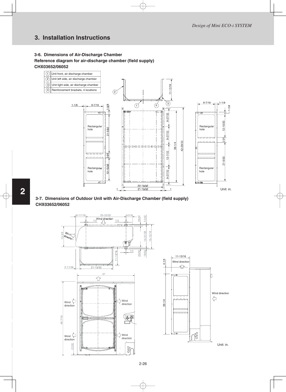 Installation instructions, Design of mini eco-i system | Sanyo CHX03652 User Manual | Page 34 / 246