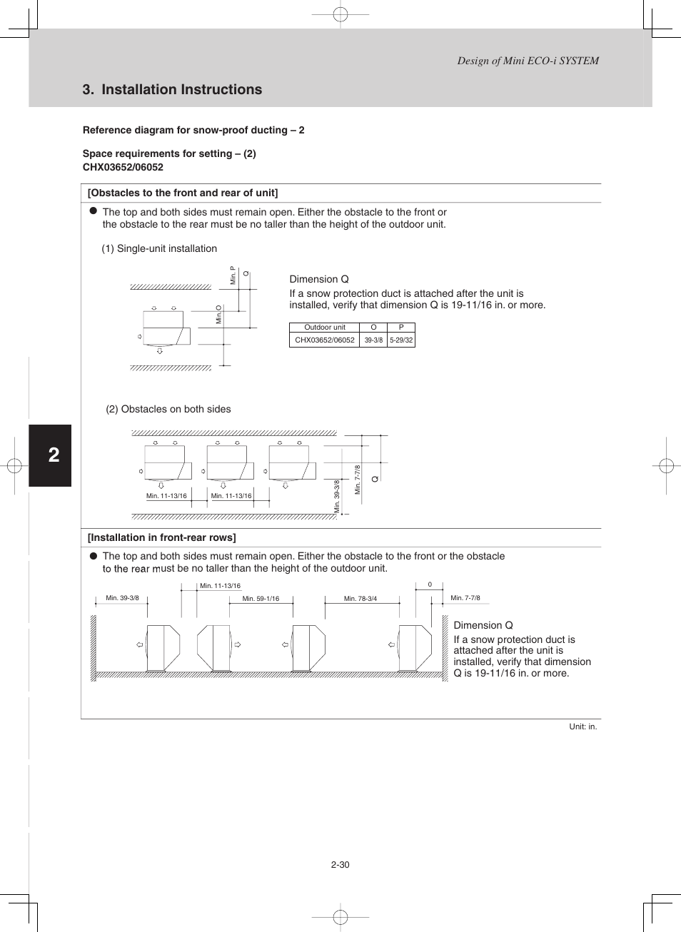 Installation instructions | Sanyo CHX03652 User Manual | Page 38 / 246