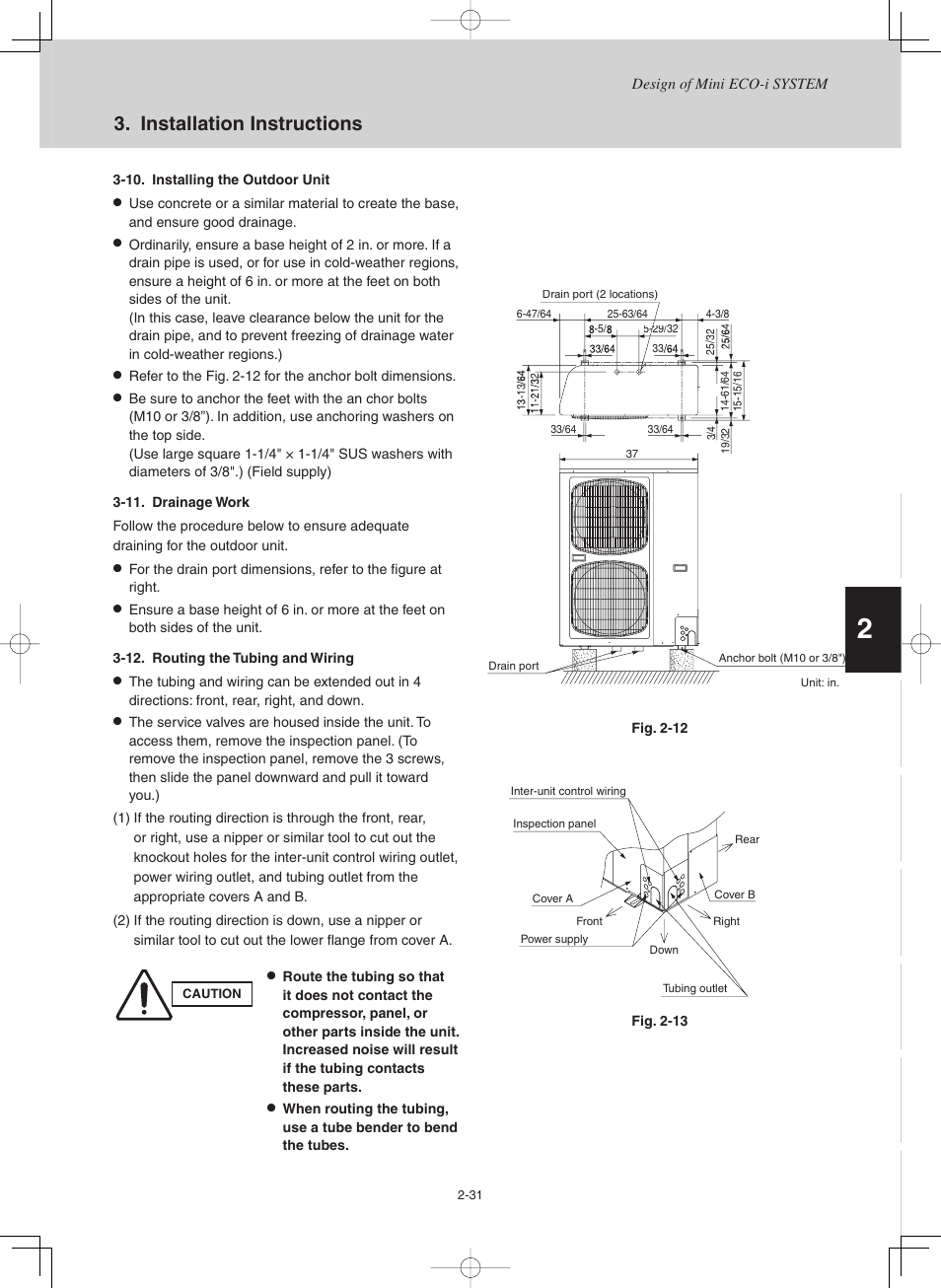 Installation instructions | Sanyo CHX03652 User Manual | Page 39 / 246