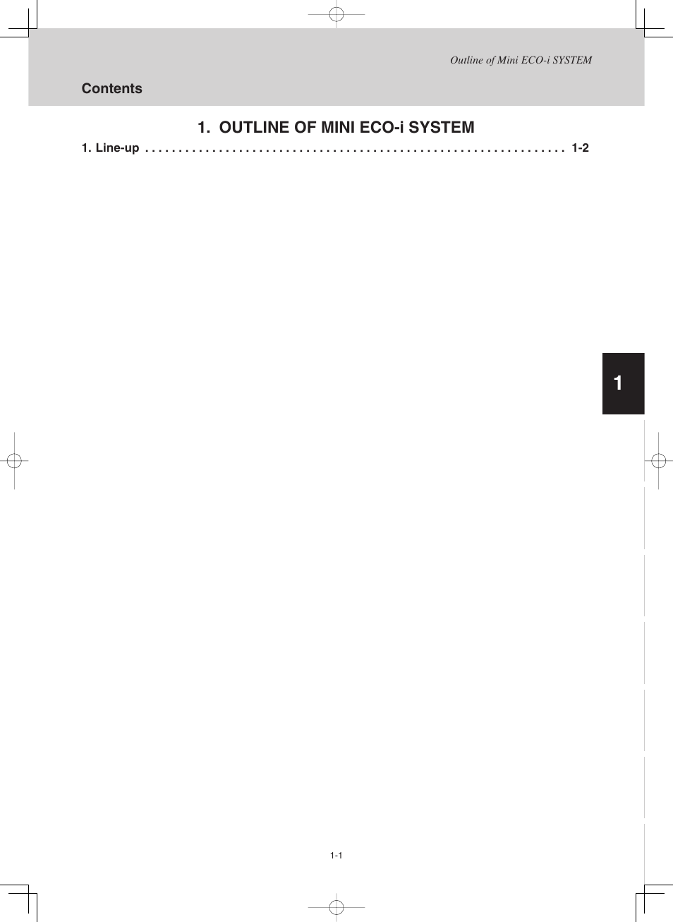 Td831137-02_1g, Outline of mini eco-i system | Sanyo CHX03652 User Manual | Page 5 / 246