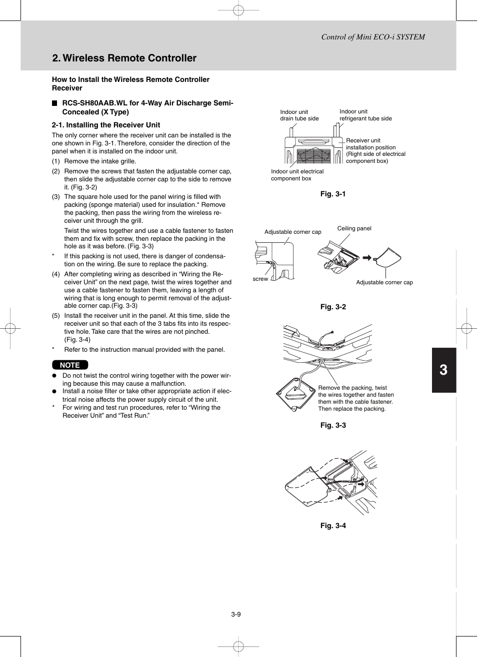 Wireless remote controller | Sanyo CHX03652 User Manual | Page 53 / 246
