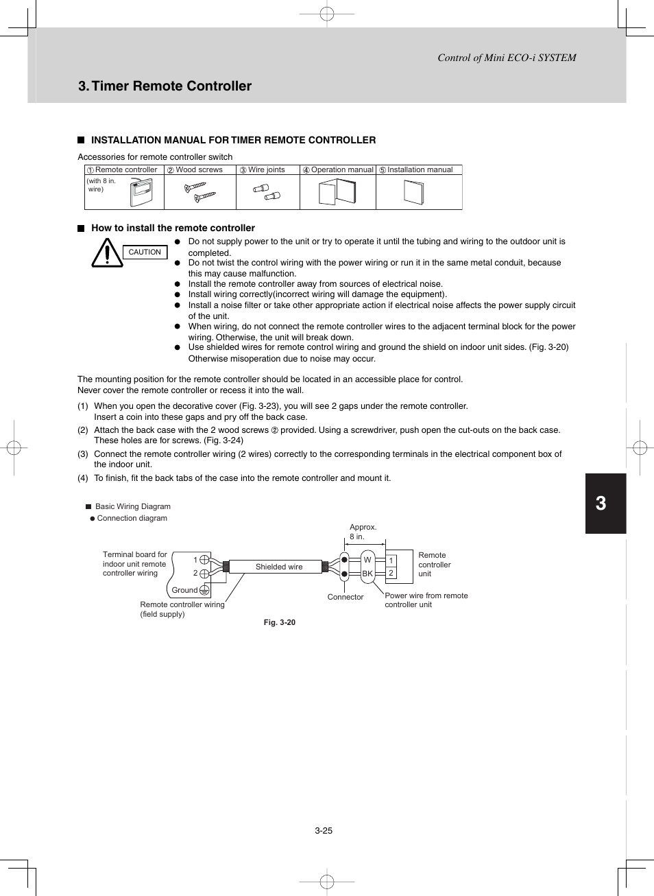 Timer remote controller | Sanyo CHX03652 User Manual | Page 69 / 246