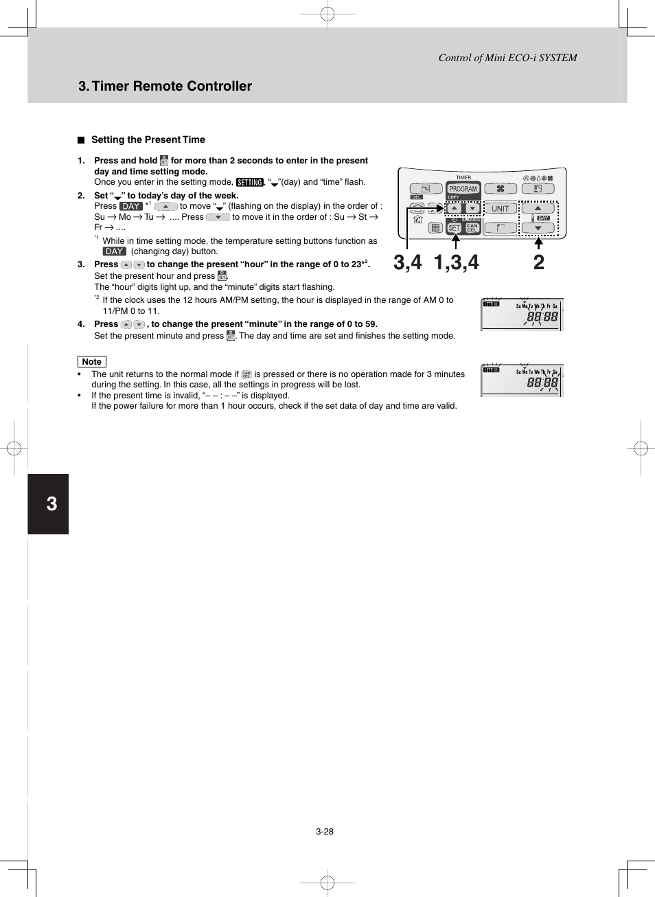 Timer remote controller | Sanyo CHX03652 User Manual | Page 72 / 246