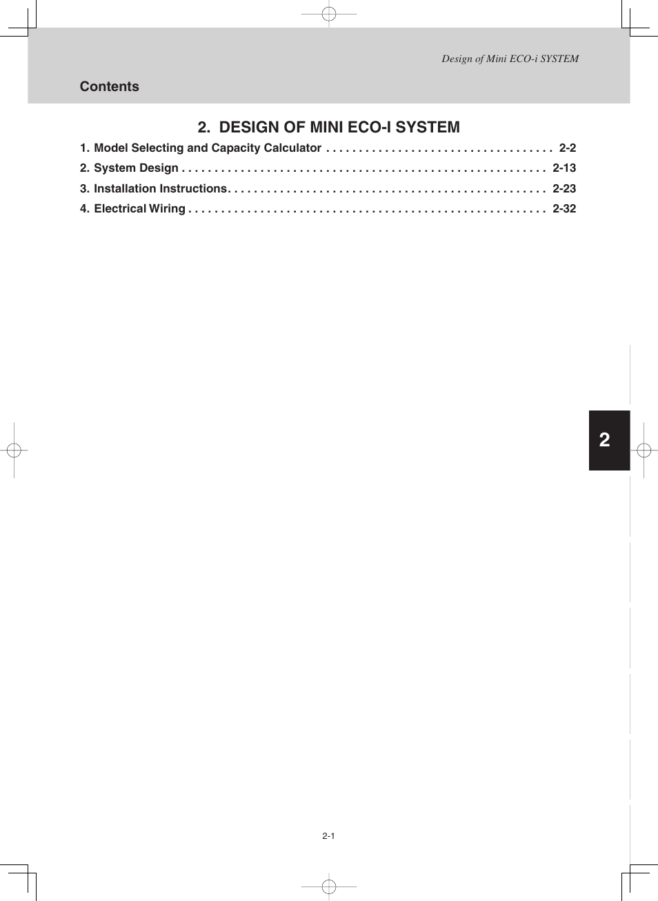 Design of mini eco-i system | Sanyo CHX03652 User Manual | Page 9 / 246