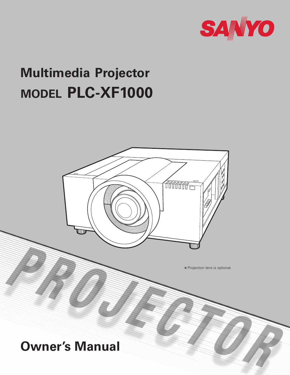 Sanyo PLC-XF1000 User Manual | 84 pages