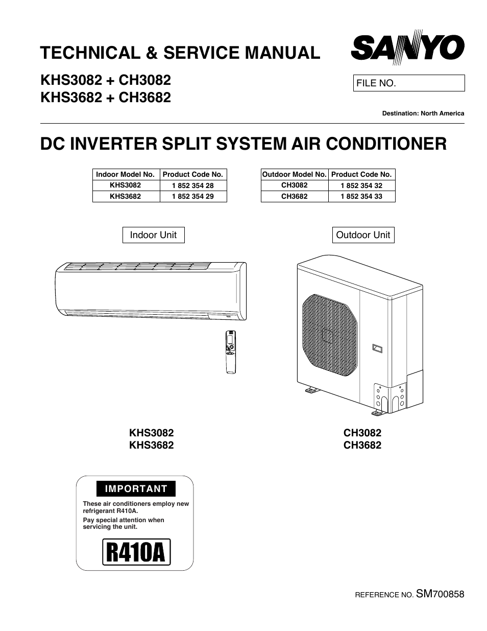 Sanyo CH3682 User Manual | 109 pages