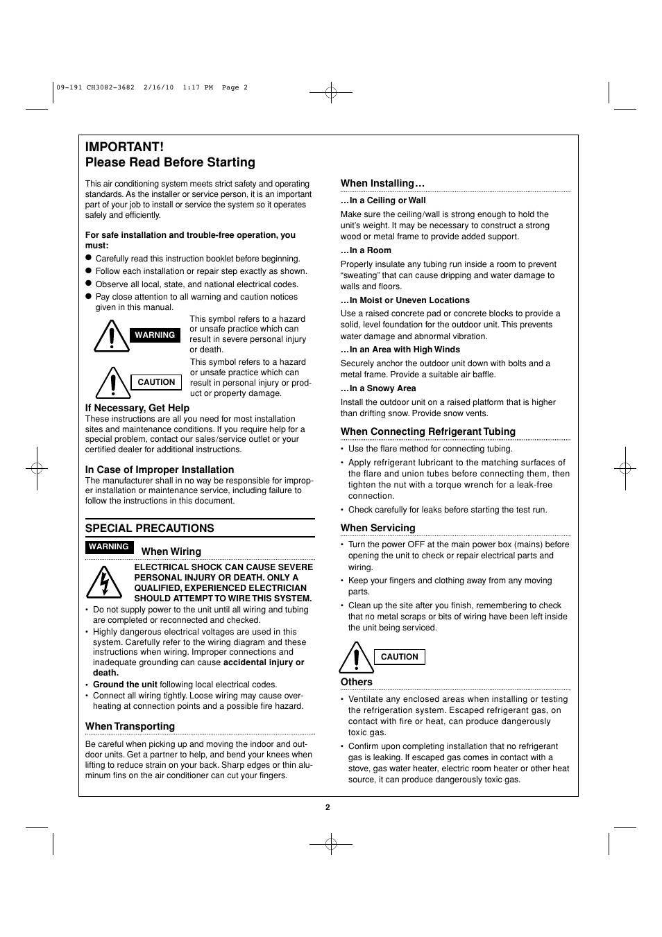 Important! please read before starting | Sanyo CH3682 User Manual | Page 80 / 109