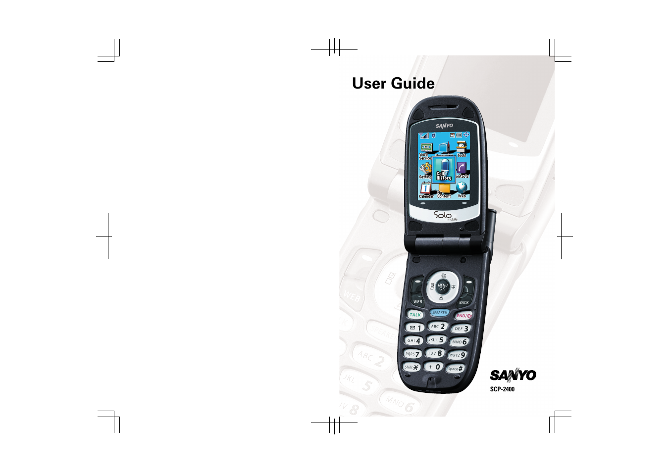 Sanyo SCP-2400 User Manual | 140 pages