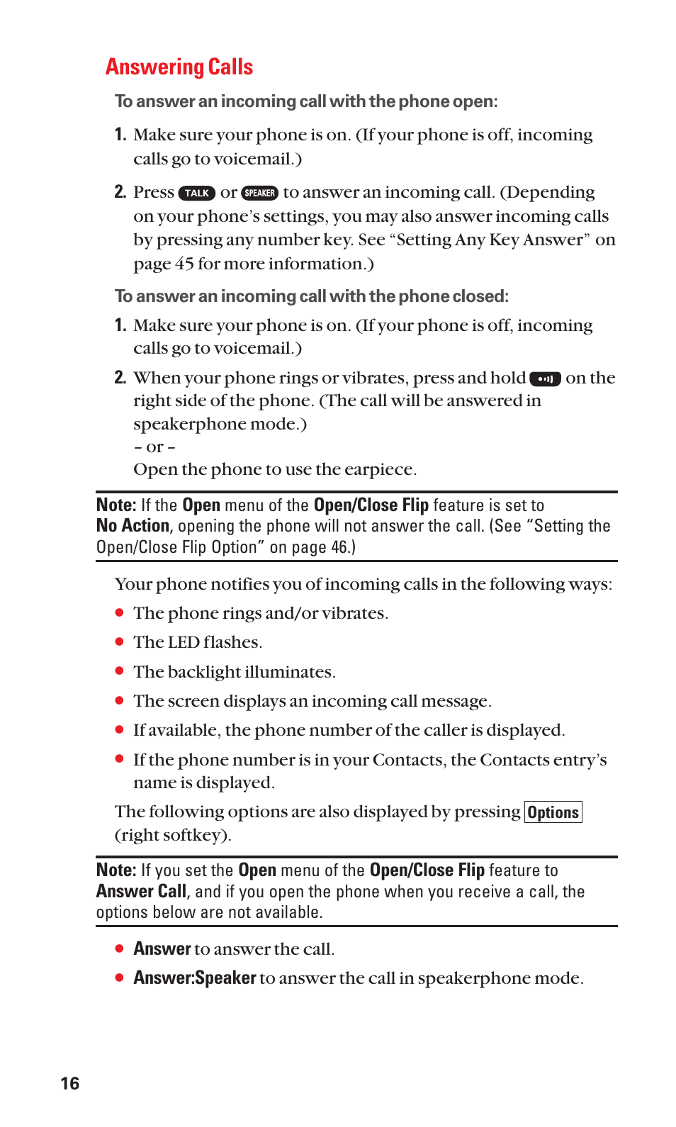 Answering calls | Sanyo SCP-7050 User Manual | Page 24 / 139