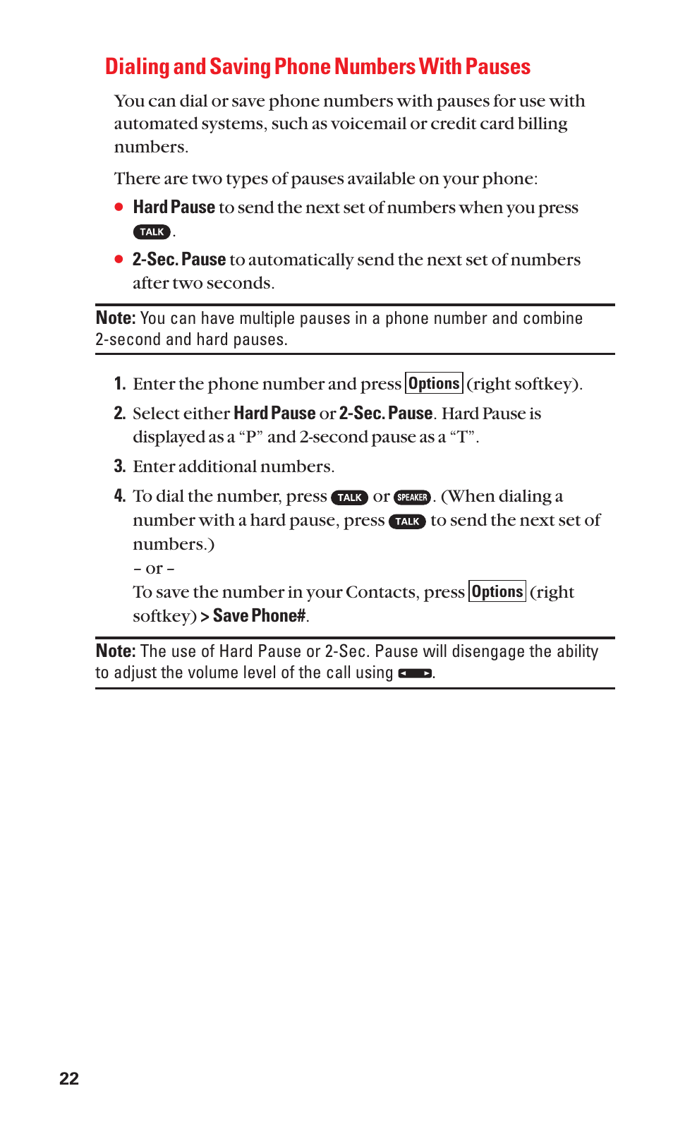 Dialing and saving phone numbers with pauses | Sanyo SCP-7050 User Manual | Page 30 / 139