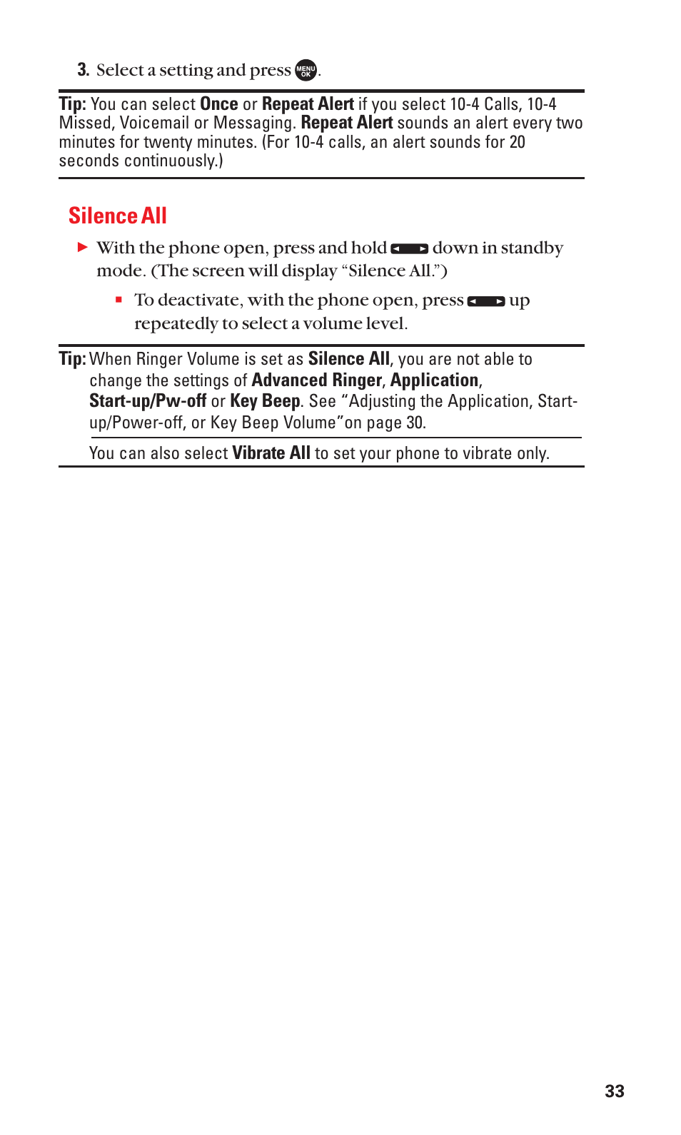 Silence all | Sanyo SCP-7050 User Manual | Page 41 / 139