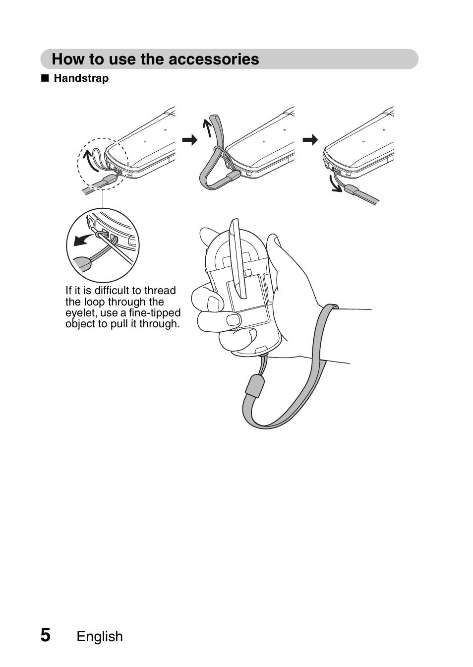 How to use the accessories | Sanyo VPC-CS1EX User Manual | Page 28 / 92