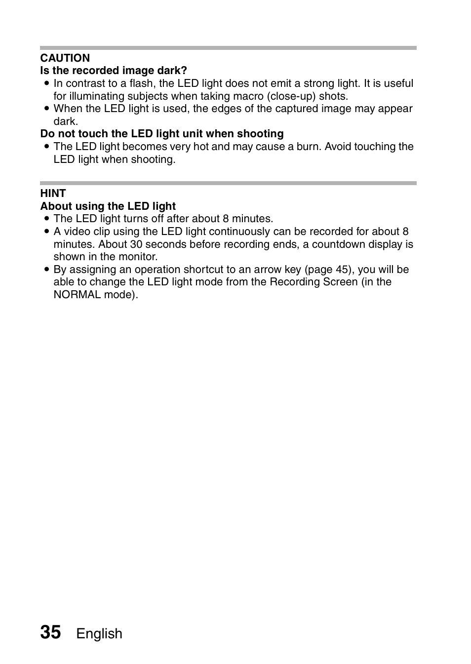 English | Sanyo VPC-CS1EX User Manual | Page 58 / 92