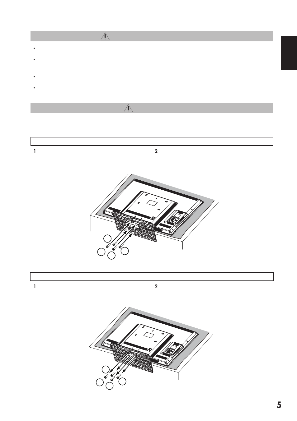 Installing and uninstalling stand | Sanyo DP55441 User Manual | Page 6 / 32