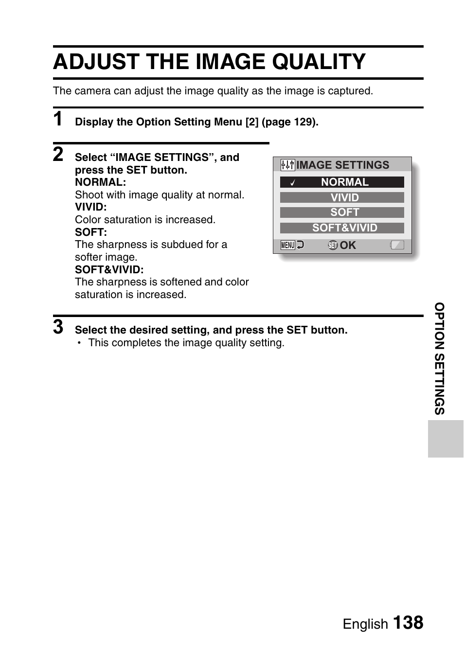 Adjust the image quality | Sanyo VPC-CG9EX User Manual | Page 145 / 220