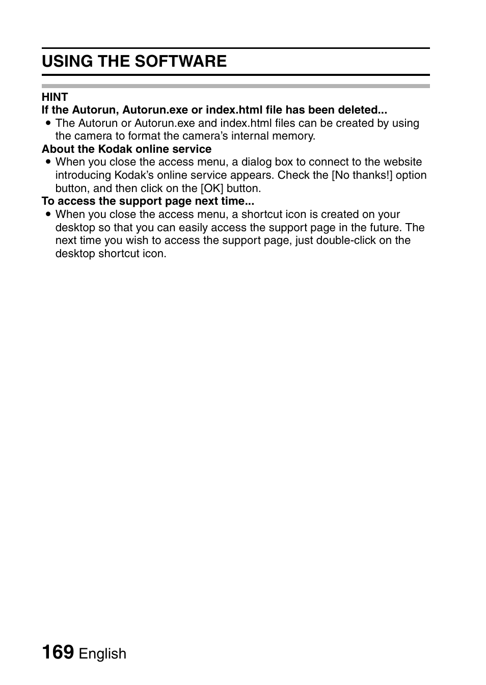 Using the software, English | Sanyo VPC-CG9EX User Manual | Page 176 / 220