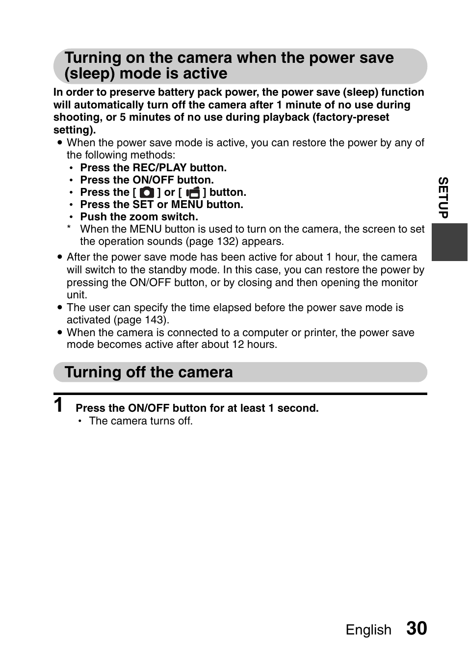 Turning off the camera, English | Sanyo VPC-CG9EX User Manual | Page 37 / 220