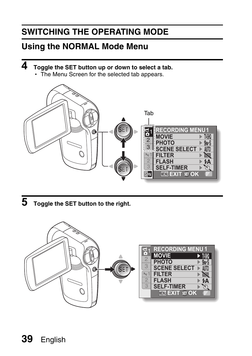 English | Sanyo VPC-CG9EX User Manual | Page 46 / 220