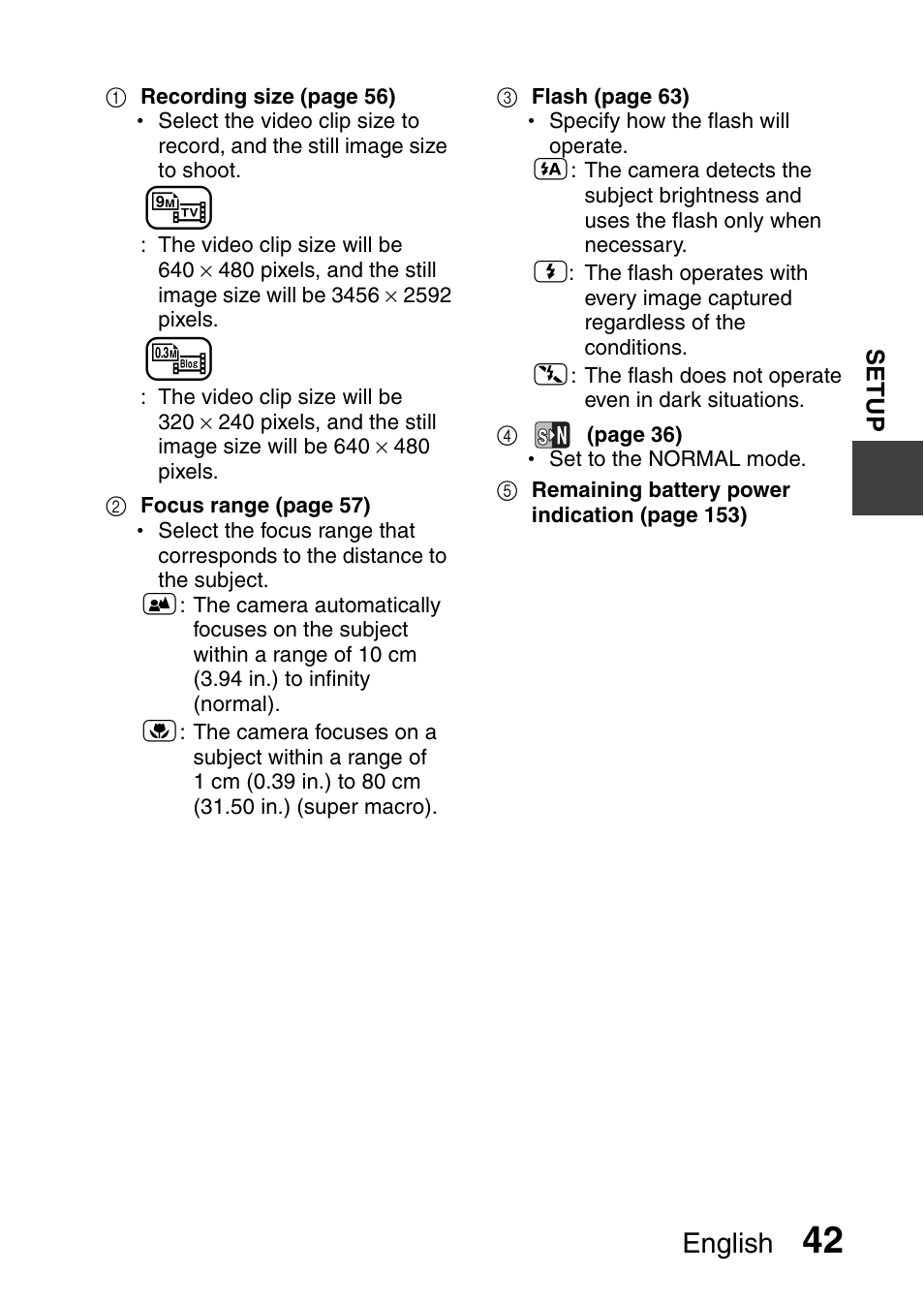 English | Sanyo VPC-CG9EX User Manual | Page 49 / 220