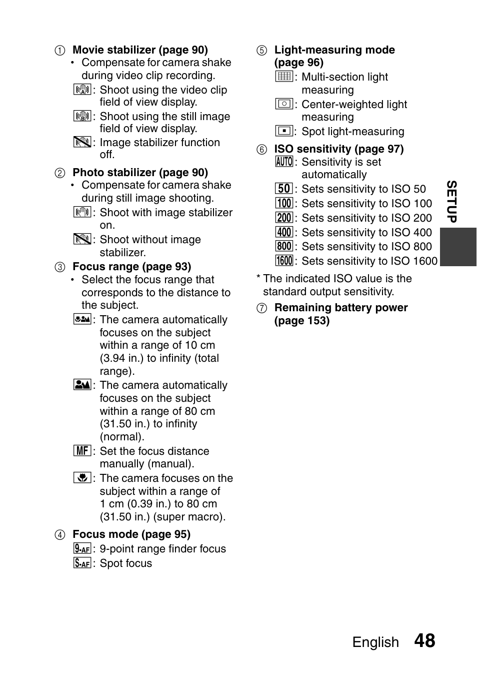 English | Sanyo VPC-CG9EX User Manual | Page 55 / 220