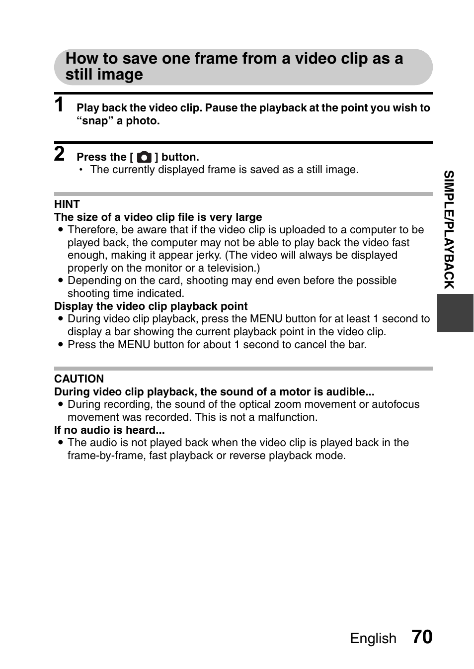 English | Sanyo VPC-CG9EX User Manual | Page 77 / 220