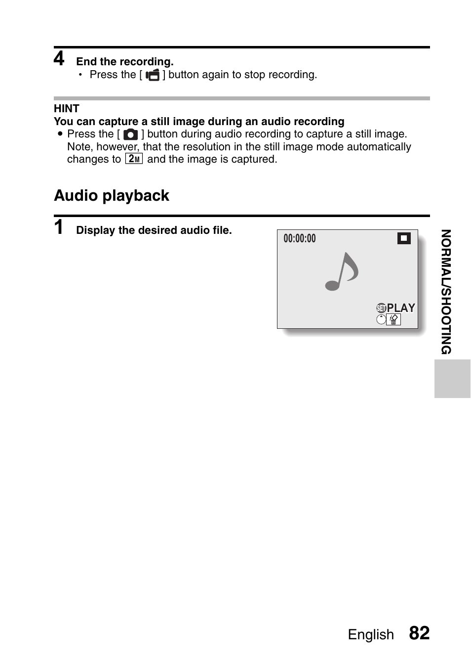 Audio playback | Sanyo VPC-CG9EX User Manual | Page 89 / 220