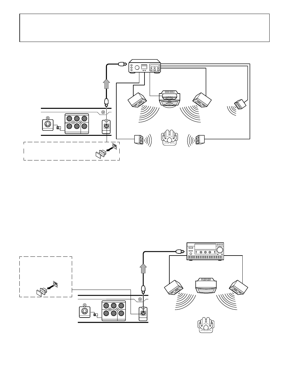 Connecting to a digital amplifier (example 5) | Sanyo DWM-390 User Manual | Page 13 / 40