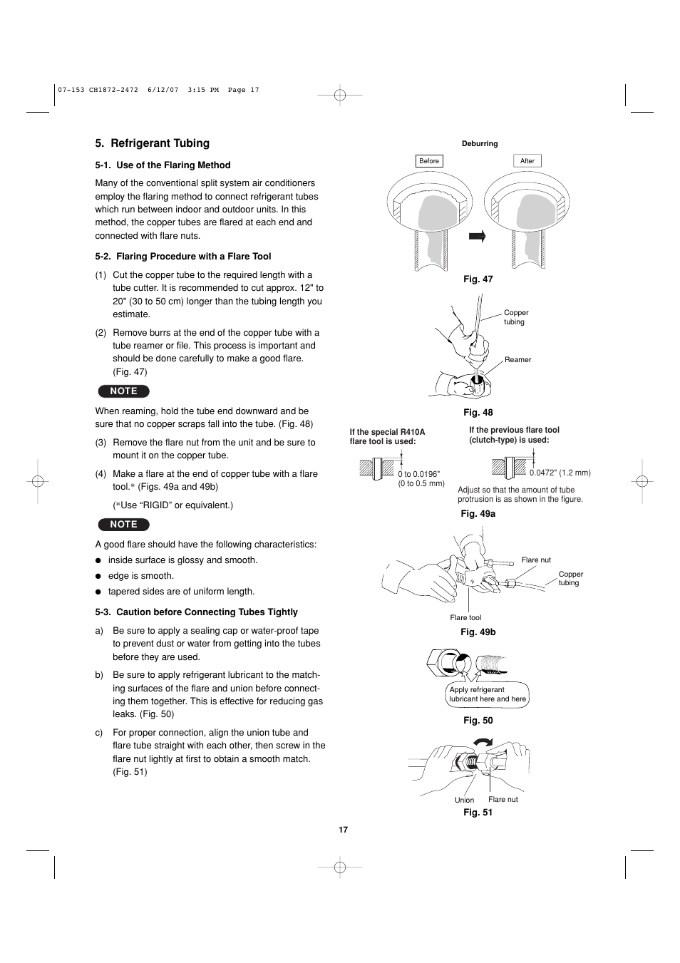 Refrigerant tubing | Sanyo KHS2472 User Manual | Page 103 / 111