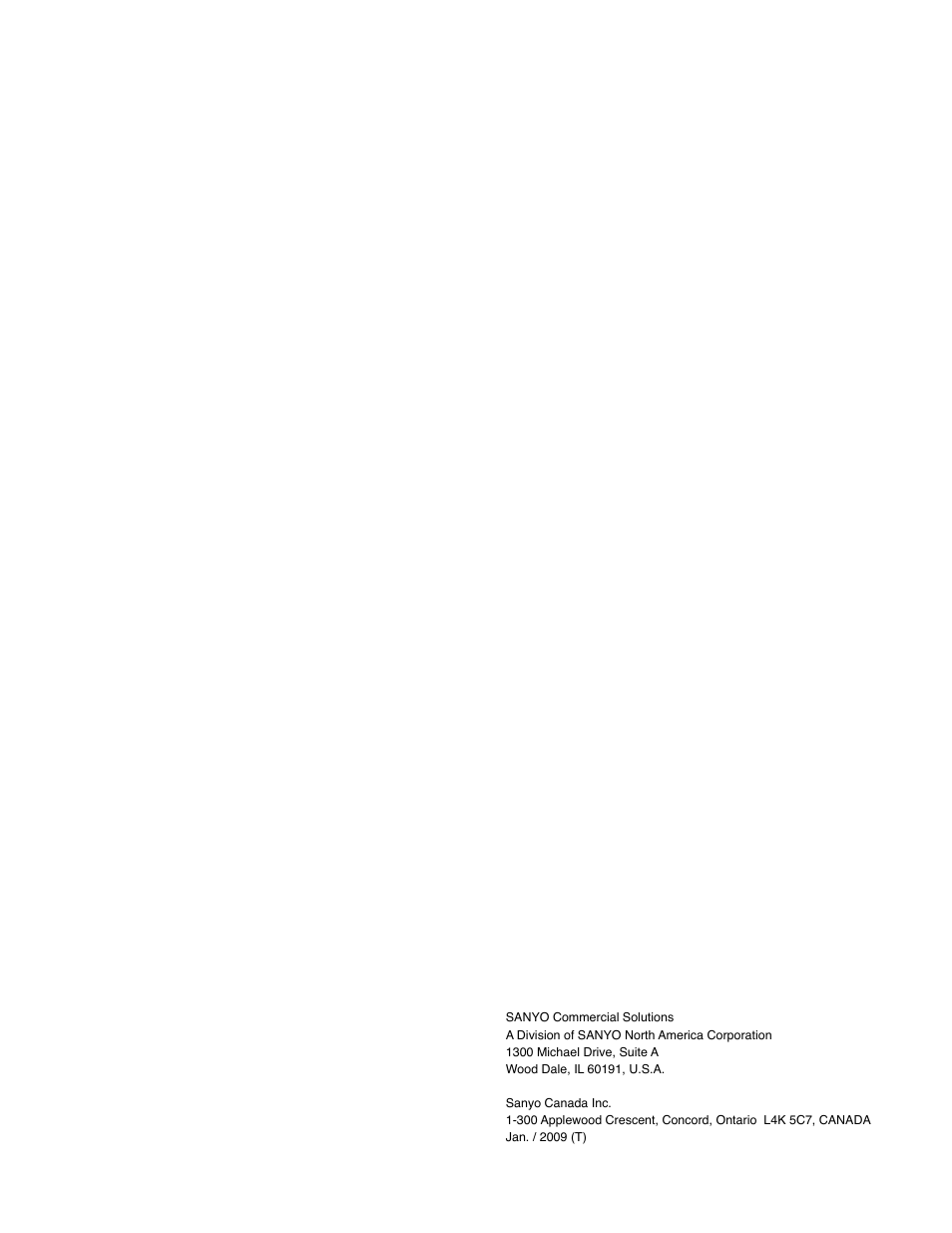 Sanyo KHS2472 User Manual | Page 111 / 111