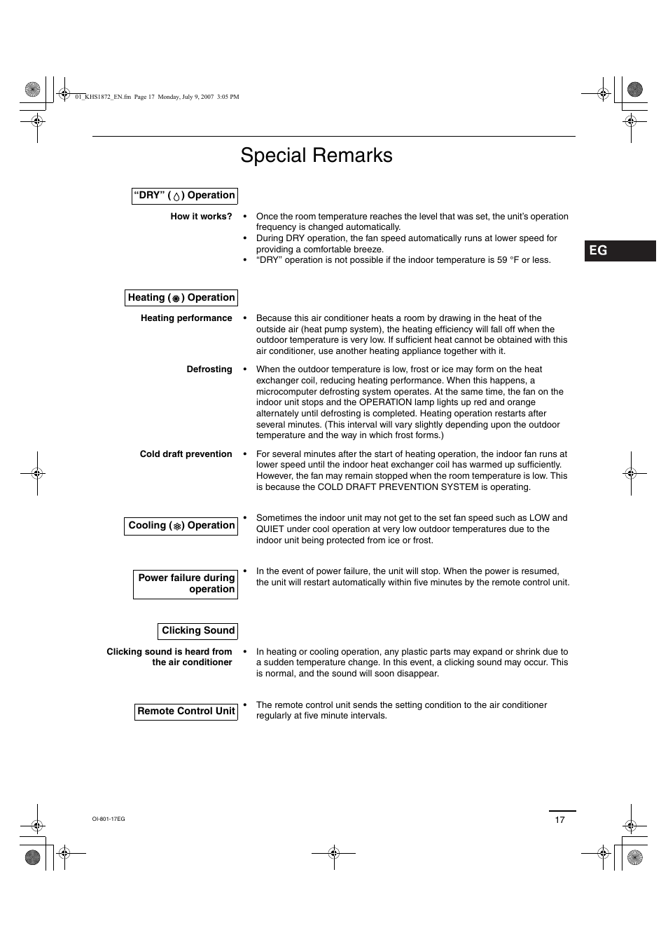 Special remarks | Sanyo KHS2472 User Manual | Page 77 / 111