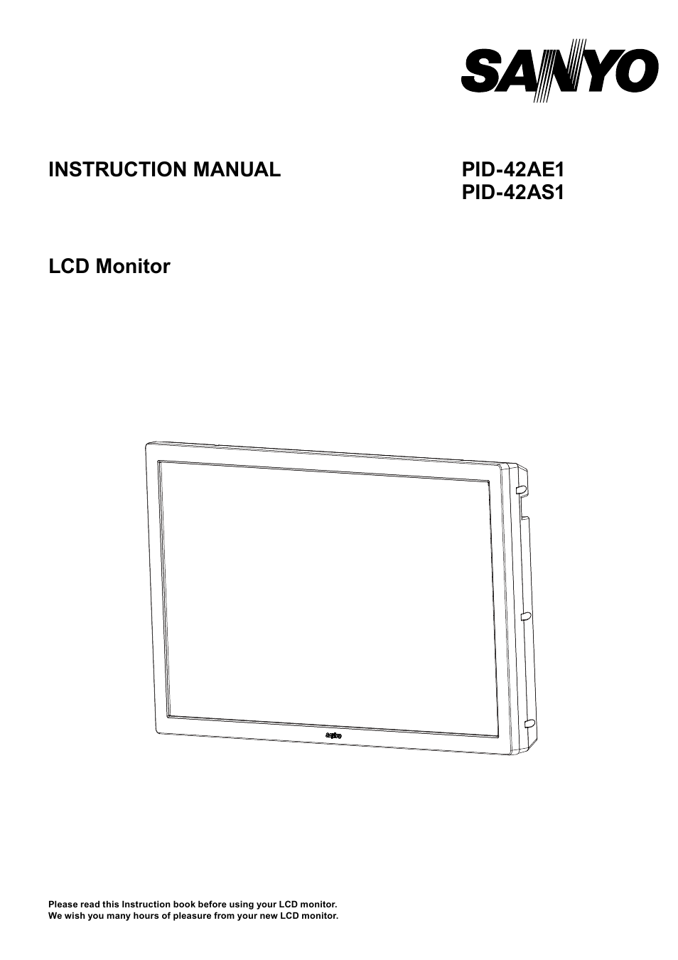 Sanyo PID-42AS1 User Manual | 22 pages