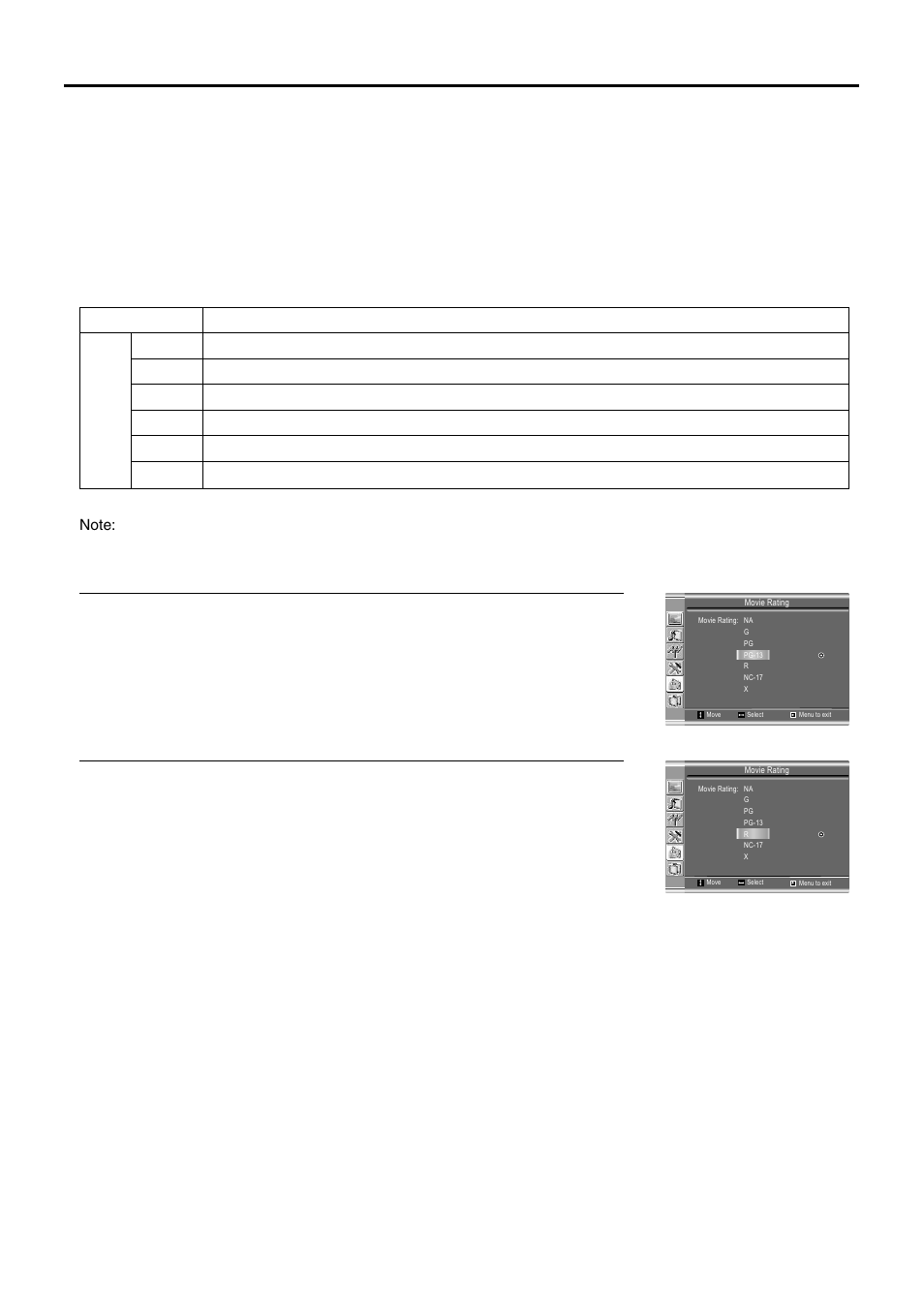 Parental controls | Sanyo AVL-209 User Manual | Page 25 / 34