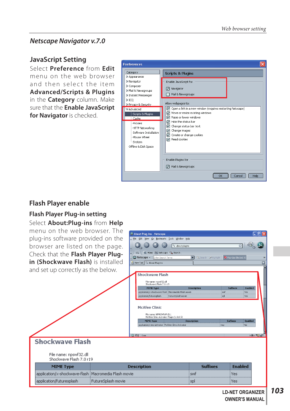 Sanyo PJ-Net Organizer Plus POA-LN02 User Manual | Page 103 / 116