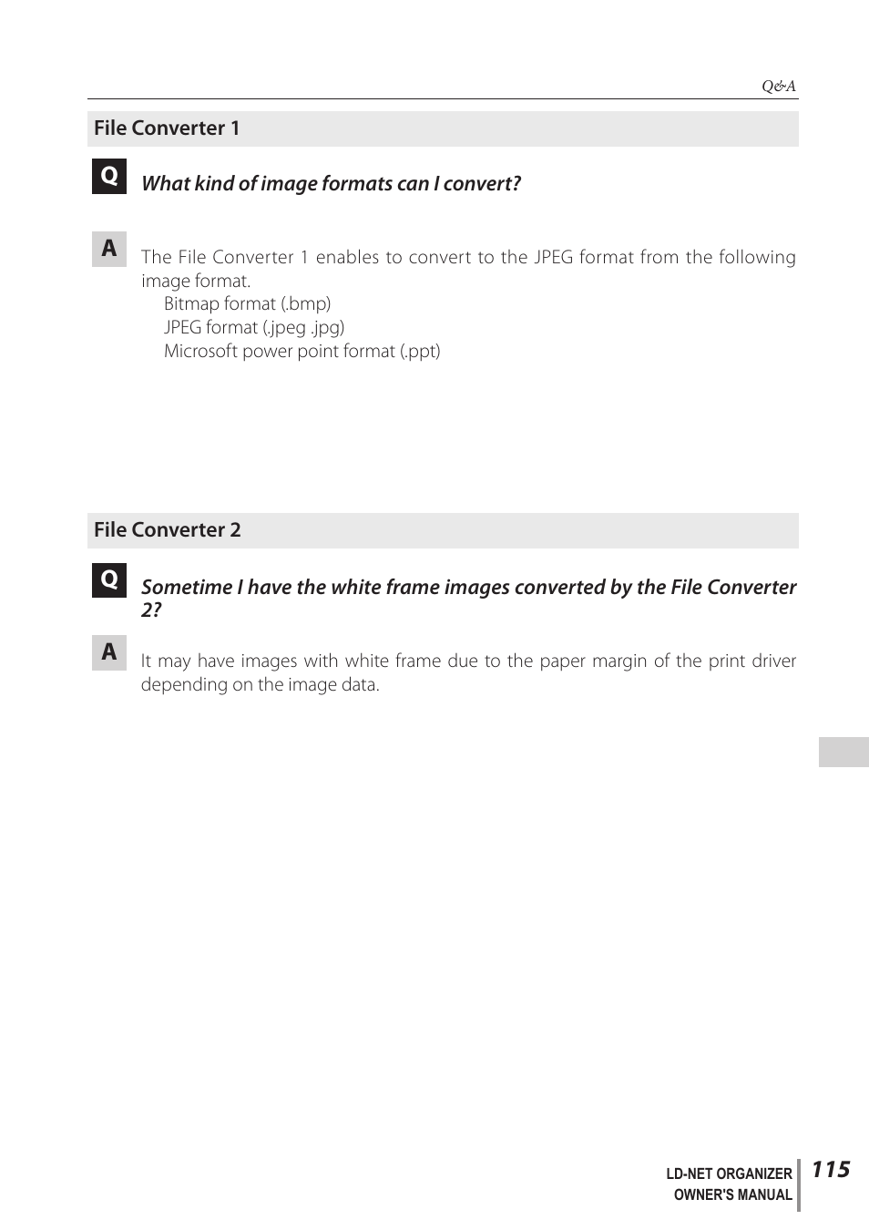 Sanyo PJ-Net Organizer Plus POA-LN02 User Manual | Page 115 / 116