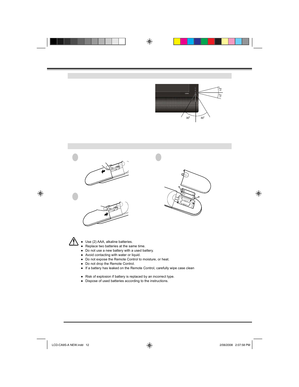 Before operation | Sanyo LCD-42CA9S User Manual | Page 12 / 44