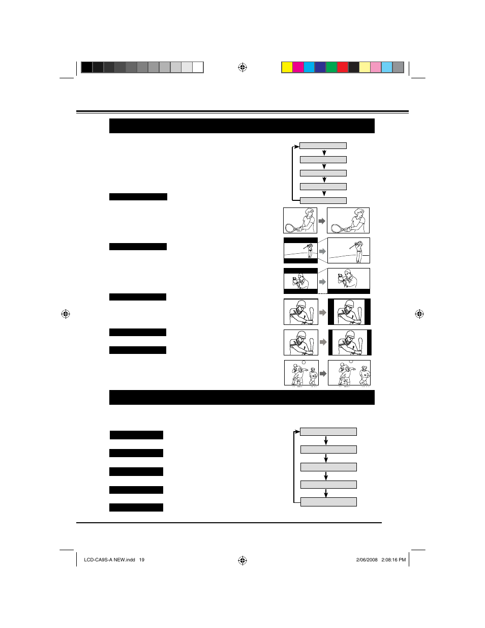 Basic operation, Wide, Sports | Sanyo LCD-42CA9S User Manual | Page 19 / 44