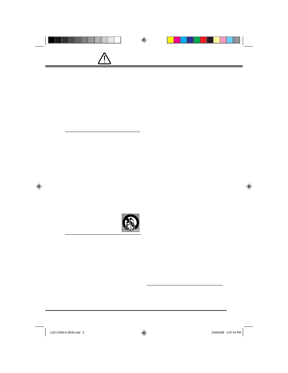 Safety instructions | Sanyo LCD-42CA9S User Manual | Page 3 / 44