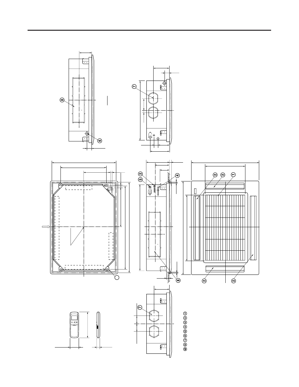 Dimensional data | Sanyo CL4232 User Manual | Page 18 / 66