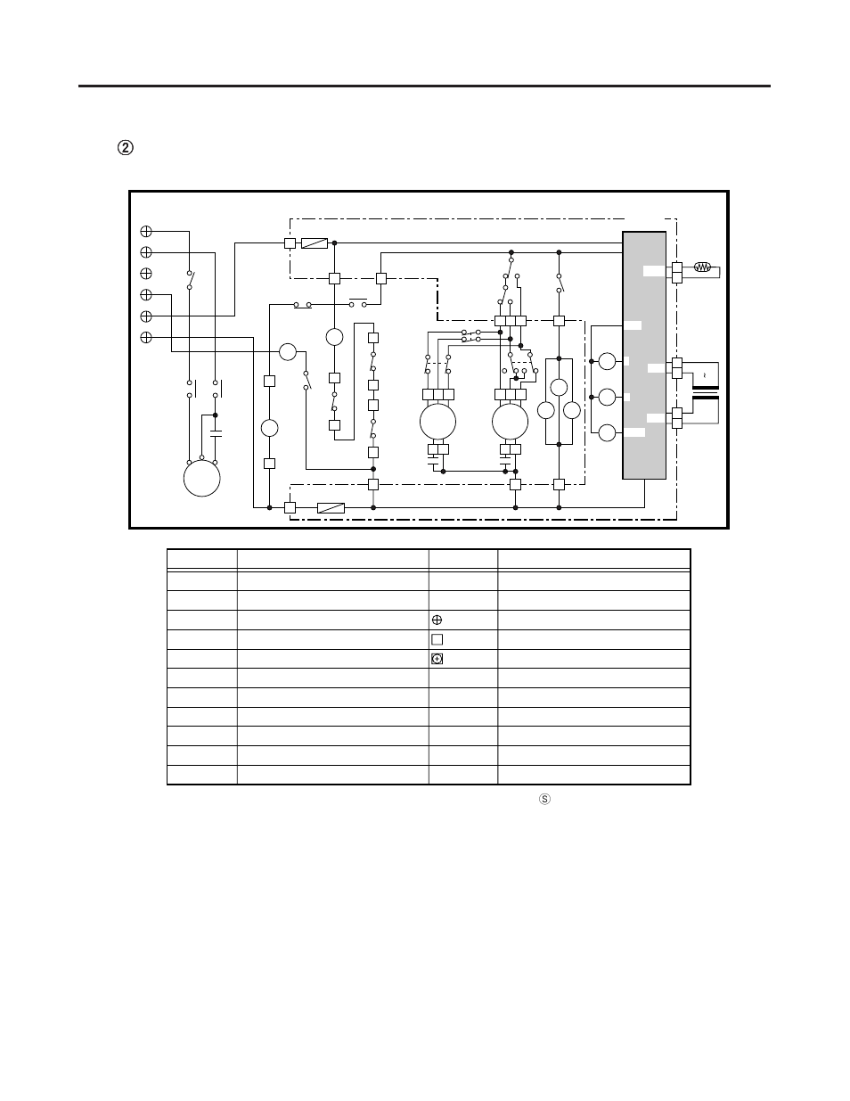 Schematic diagram, Electrical wiring diagrams, Symbols description | Sanyo CL4232 User Manual | Page 46 / 66