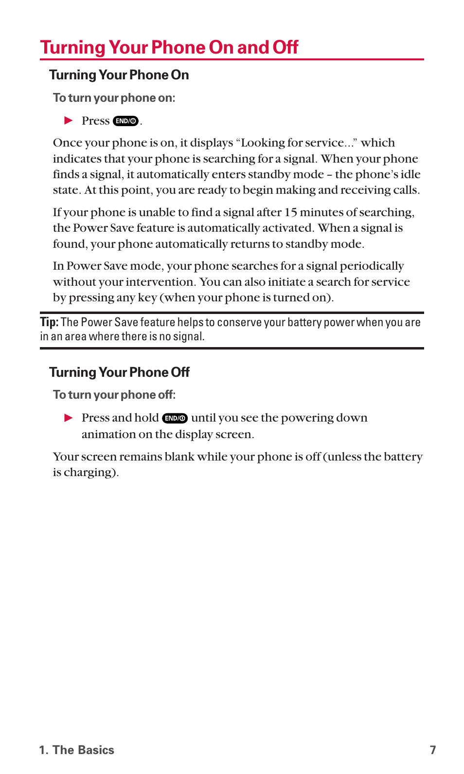 Turning your phone on and off | Sanyo SCP-6600 User Manual | Page 13 / 133